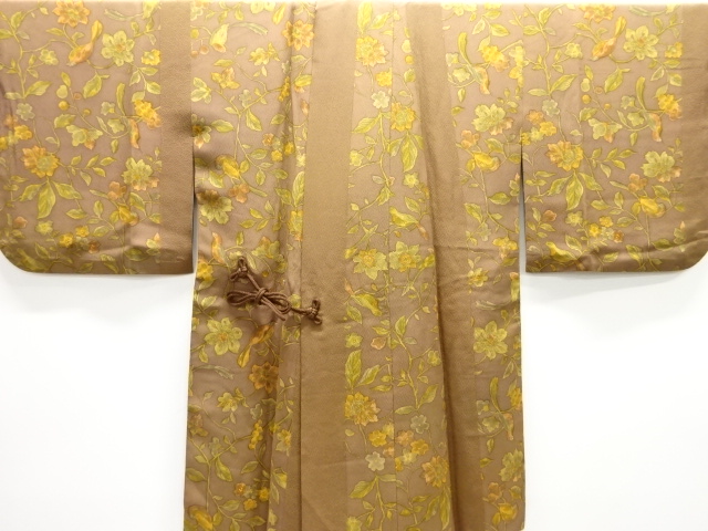 花鳥模様ロング道中着